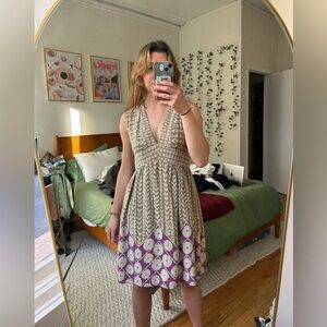 Anthropologie V Cut Dress